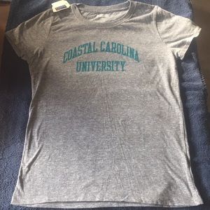 NWT. Redshirt Gray Tee Shirt Large